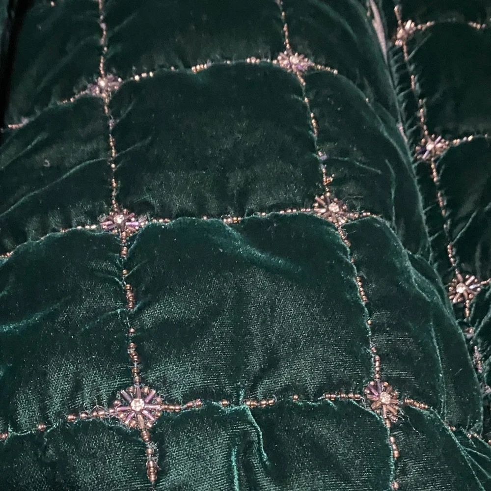 KITH MENS Green BEADED VELVET Jacket - Picture 4 of 11